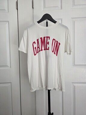 Z Supply White Tee GAME ON Print